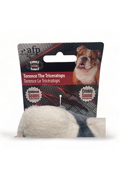 All For Paws My T-Rex - Dinosaur Shaped Durable Sound Dog Toy - Medium