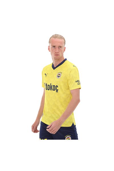 Puma 772006-04 Puma Fenerbah&ccedil;e23-24 Away Jersey Men's Jersey Yellow