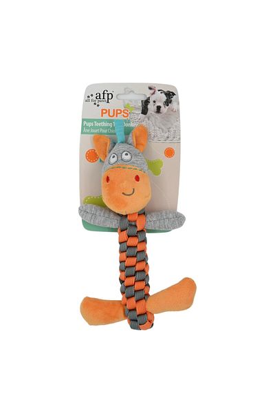 All For Paws Pups - Baby Dog Teeth Scratching Toy Donkey