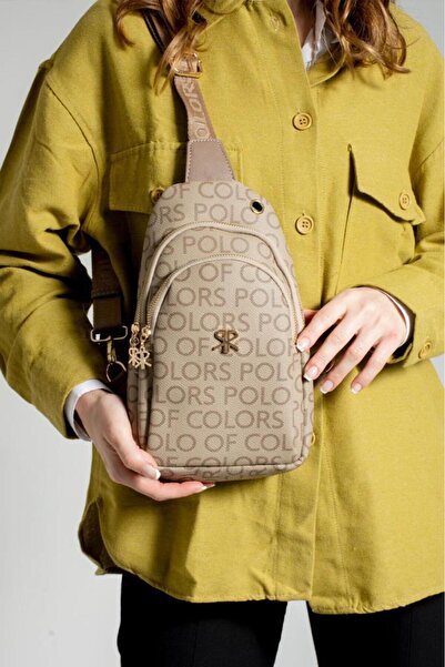 ImPolo حقيبة خصر وكتف نسائية بطبعة امبولو ميري مينك مقاس 30x20