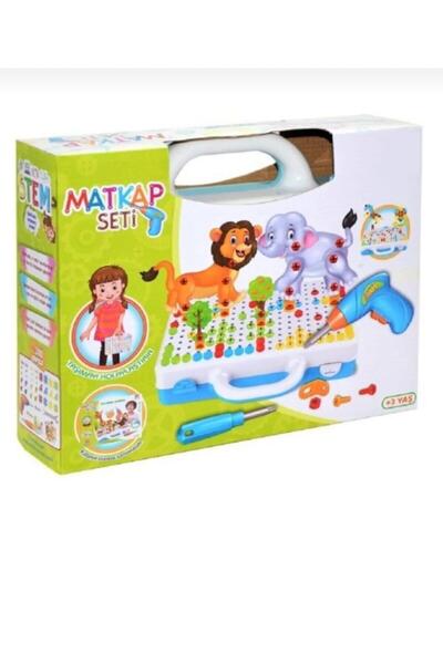 KİNKU 3 D Stem Eğitici Matkap Seti Hayvanlar EĞİTİCİ OYUNCAKLAR