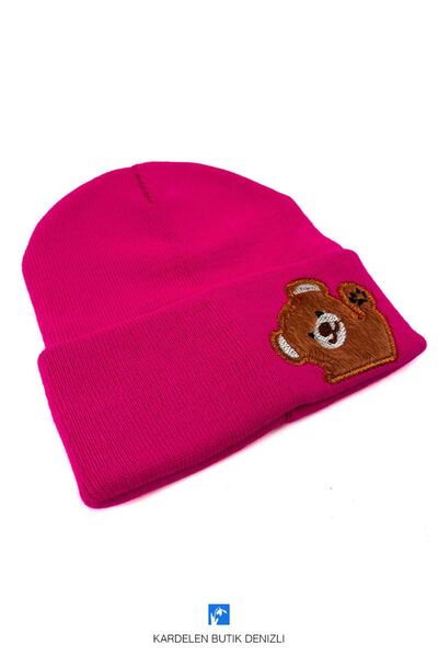 Kardelen Butik Denizli Drăguț căciulă pentru copii brodate cu animale