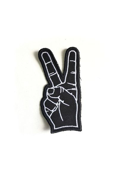 Z zepplin Patch pentru pacea păcii / Patch cu două degete