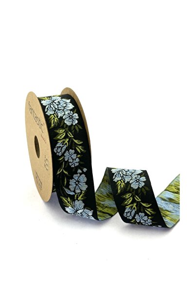 FANTASTIC KURDELE Тканина з квітковим візерунком (ширина 35 мм - довжина 10 м)