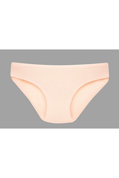 Ramior Set de 5 chiloți de bikini 100% bumbac, colorați, cu nervuri, cu talie specială (roșu-albastru marin-negru-alb-roz)