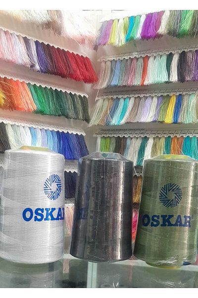 Oskar 120no Πολυεστερικό νήμα ραπτικής 5000 Mt Σετ 3 τεμαχίων