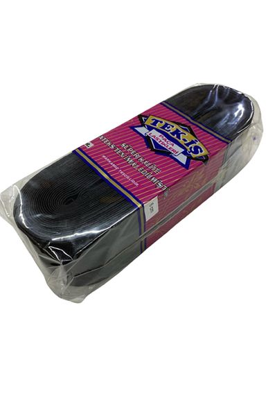 Tek-İş Rubber Single-Work Hard Soft Laundry Johns Skirt Waist Leg Baby Rubber Flat Soft 6 cm BLACK