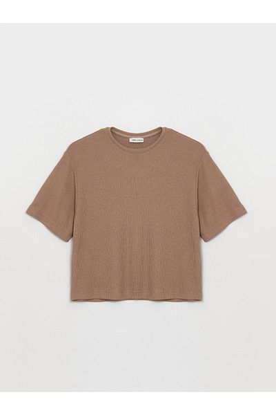 LC Waikiki Γυναικείο T-Shirt - Crew Neck, Solid Fit, Κοντό μανίκι