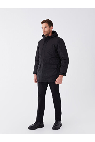 LC Waikiki Pánský kabát – s kapucí a standardního střihu