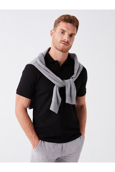 LC Waikiki Pánský polo svetr s krátkým rukávem