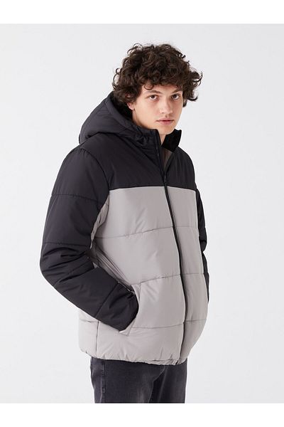 LC Waikiki Pánská bunda Puffer s kapucí – standardní střih