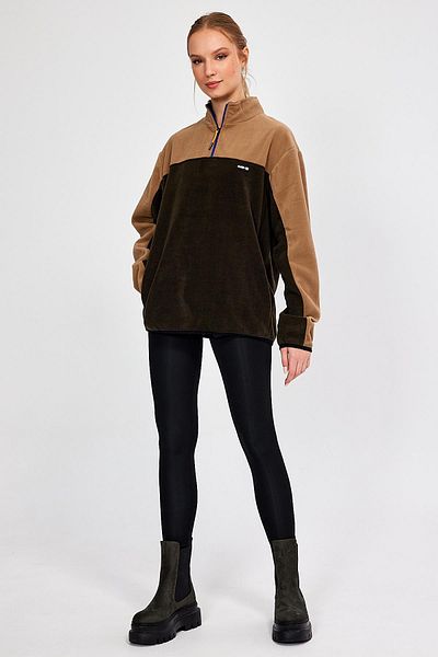 ALEXANDERGARDI OVERIZED FLEECE WITH HALF ZIPPER (E21-81100)