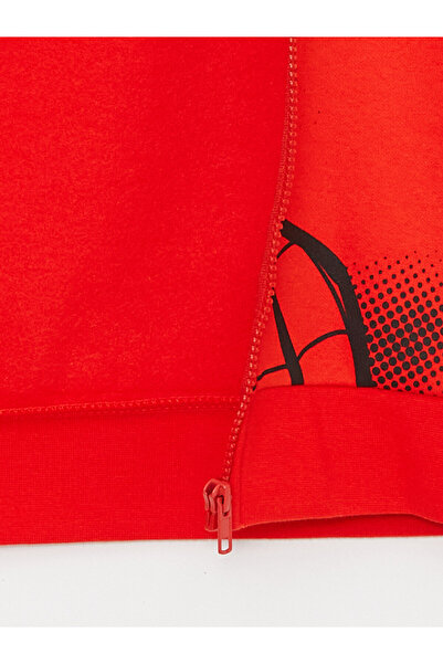 LC Waikiki Μακρυμάνικο μπλουζάκι με φερμουάρ για αγόρια με κουκούλα Spiderman