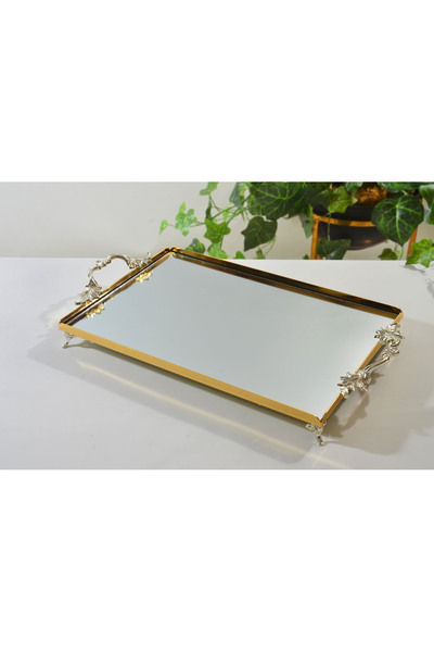 Genel Markalar KULPLU AYNALI TEPSİ