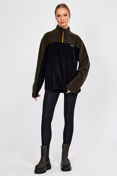 ALEXANDERGARDI OVERIZED FLEECE WITH HALF ZIPPER (E21-81100)