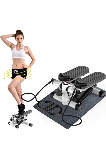 pekial CKSpor Mini Stepper Fitness Twister Step Aleti Direnç Lastikli Egzersi...