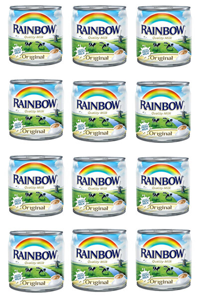 Rainbow Evaporated Milk Quality Milk 170 Gr X12 ADET