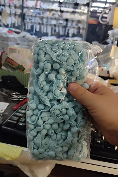 DUAYEN güpür dantel muz ponpon 10 metre