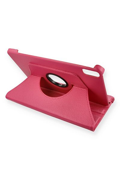 AQUA AKSESUAR Huawei MatePad 10.4 Compatible Case 360 Rotating Leather Protected Tablet Case - Pink