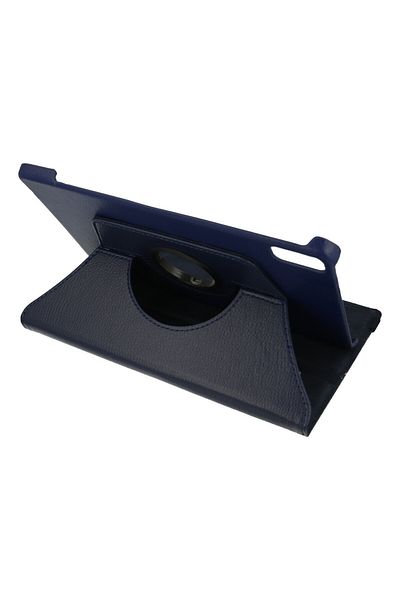 AQUA AKSESUAR Huawei MatePad 10.4 Compatible Case 360 Rotating Leather Protected Tablet Case - Navy Blue