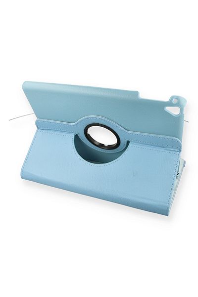 AQUA AKSESUAR iPad 9.7 (2017) Compatible Case 360 Rotating Leather Protected Tablet Case - Turquoise