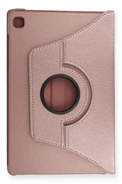 AQUA AKSESUAR Samsung Galaxy T500 Tab A7 10.4 Compatible Case 360 Rotating Leather Protected Tablet Case - Rose Gold