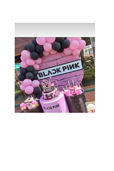 MFM Set de aniversare cu balon cu lanț Black Pink