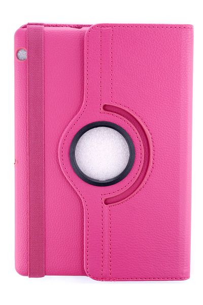AQUA AKSESUAR Huawei MediaPad T3 10 / 9.6 Compatible Case 360 Rotating Leather Protected Tablet Case - Pink