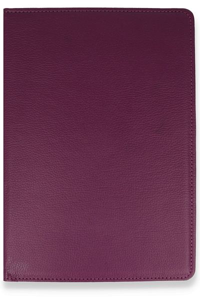 AQUA AKSESUAR iPad Pro 12.9 (2018) Compatible Case 360 Rotating Leather Protected Tablet Case - Plum Compatible