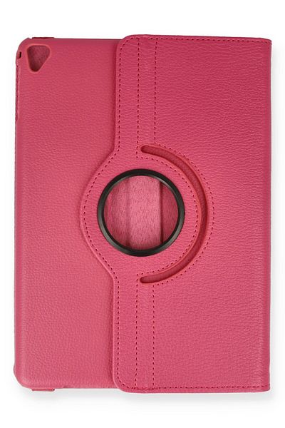 AQUA AKSESUAR iPad 9.7 (2017) Compatible Case 360 Rotating Leather Protected Tablet Case - Pink