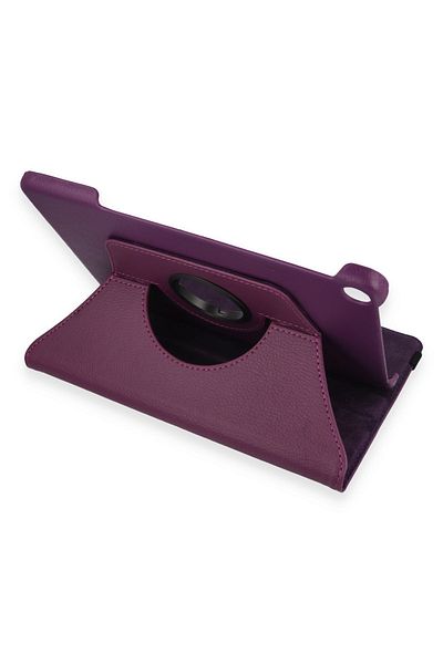 AQUA AKSESUAR Huawei MatePad SE Compatible Case 360 Rotating Leather Protected Tablet Case - Plum