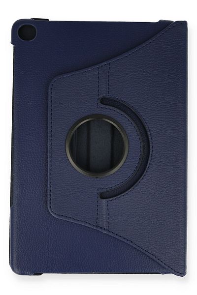 AQUA AKSESUAR Lenovo Tab M10 TB328FU Compatible Case 360 Rotating Leather Protected Tablet Case - Navy Blue