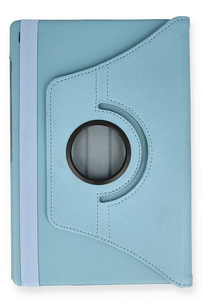 AQUA AKSESUAR Samsung Galaxy P610 Tab S6 Lite 10.4 Compatible Case 360 Rotating Leather Protected Tablet Case - Turquoise
