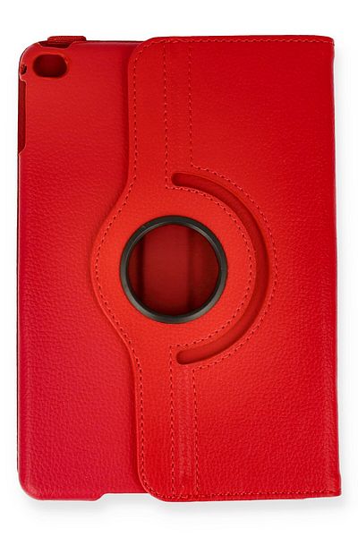 AQUA AKSESUAR iPad Mini 5 Compatible Case 360 Rotating Leather Protected Tablet Case - Red