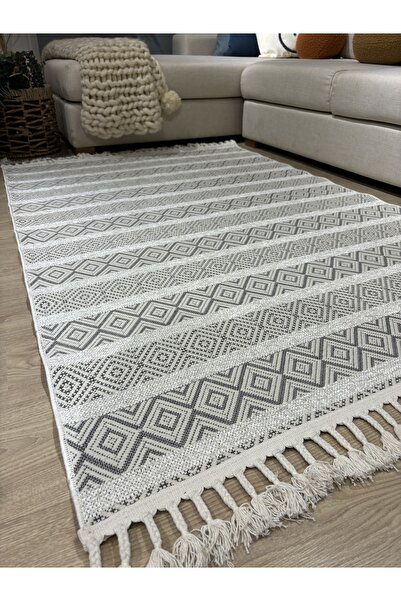 MaVaux Petra Dokuma Makinede Yıkanabilir Kaydırmaz Taban Şönil Halı Kilim