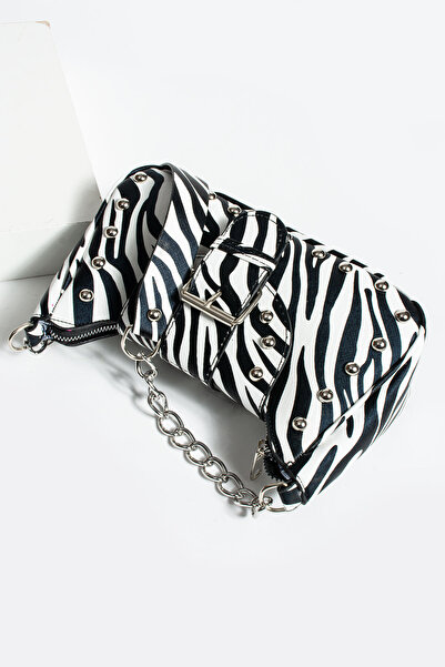 AsperaBag Τσάντα ώμου με κοκαλιάρικο μοτίβο κροκόδειλου