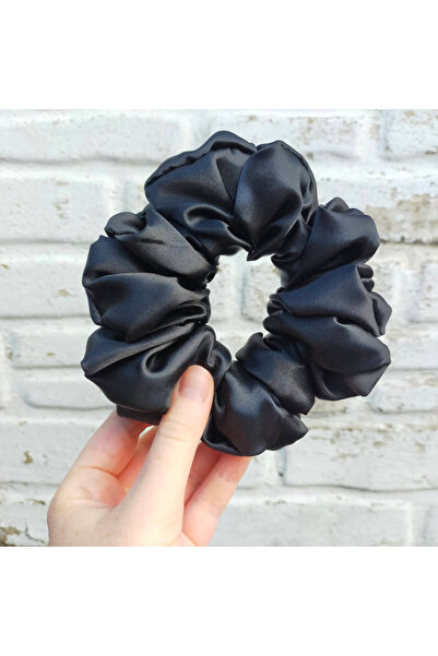 Donna Liberta Women's Satin Black Elastic Buckle Girl's Handmade Soft Bagel Buckle