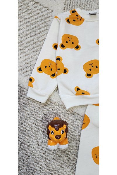 KZY STORE Boy 2-5 Years Multi-Teddy Bear Hooded Set