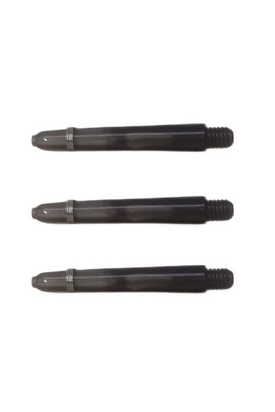 DARTSAN 5 Set (15 PCS) 35mm, Black Polycarbonate (PC) Black Transparent Dart Shaft-shaft