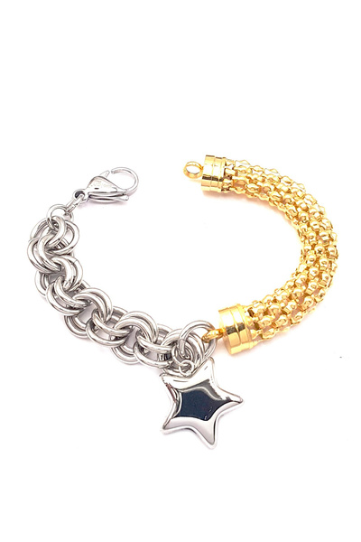 Welch Çelik Yıldızlı Charm Bileklik
