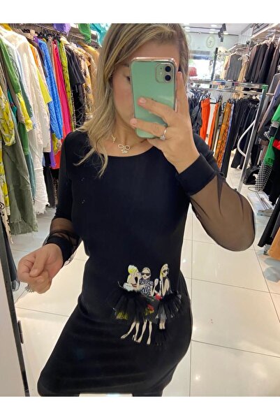 Say Elbise-36 - Siyah