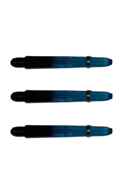 DARTSAN 5 Set (15 PCS) 48mm, Blue-Black, Polycarbonate Transparent Dart Shaft-shaft