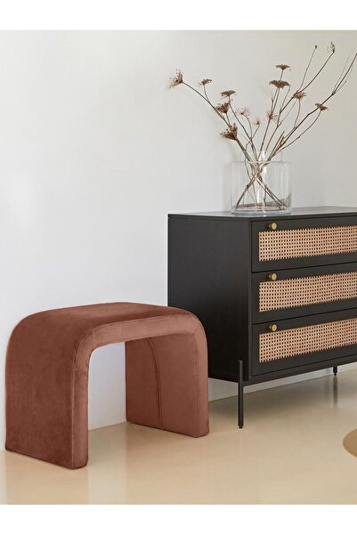 ERİZA Arch modern puf bench (Tarçın) Babyface, 55x45x45 cm