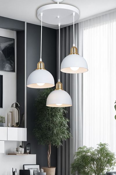 AG LightDesign White Pendant Chandelier Bedroom Living Room Kitchen Corridor Lamp