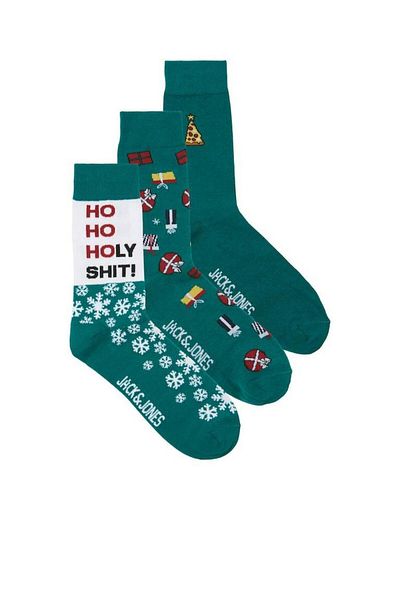Jack & Jones Мъжки чорапи Jack Jones Snowflake, 3 чифта, 12246912
