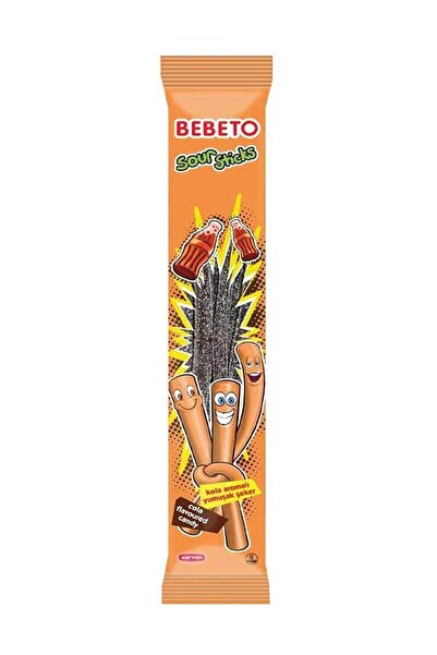 nayss Bebeto Sour Sticks Kola Aromalı Yumuşak Şeker x 24 Adet