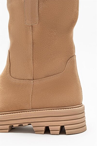 Elle Shoes Natural Leather Women's Casual Boots