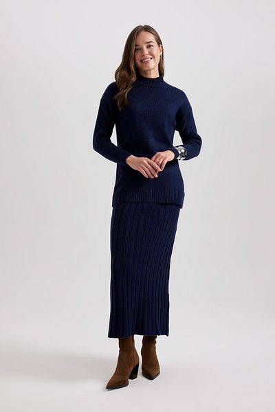 DeFacto Regular Fit Maxi Knitwear Skirt B0089ax23wn