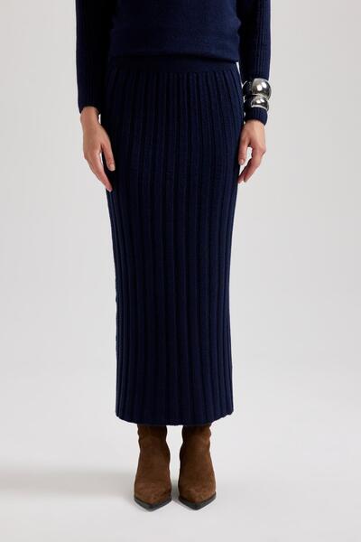 DeFacto Maxi pletená sukně Regular Fit B0089ax23wn