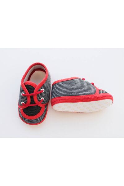Puppis Baby Çizgili Erkek Bebek Ayakkabı